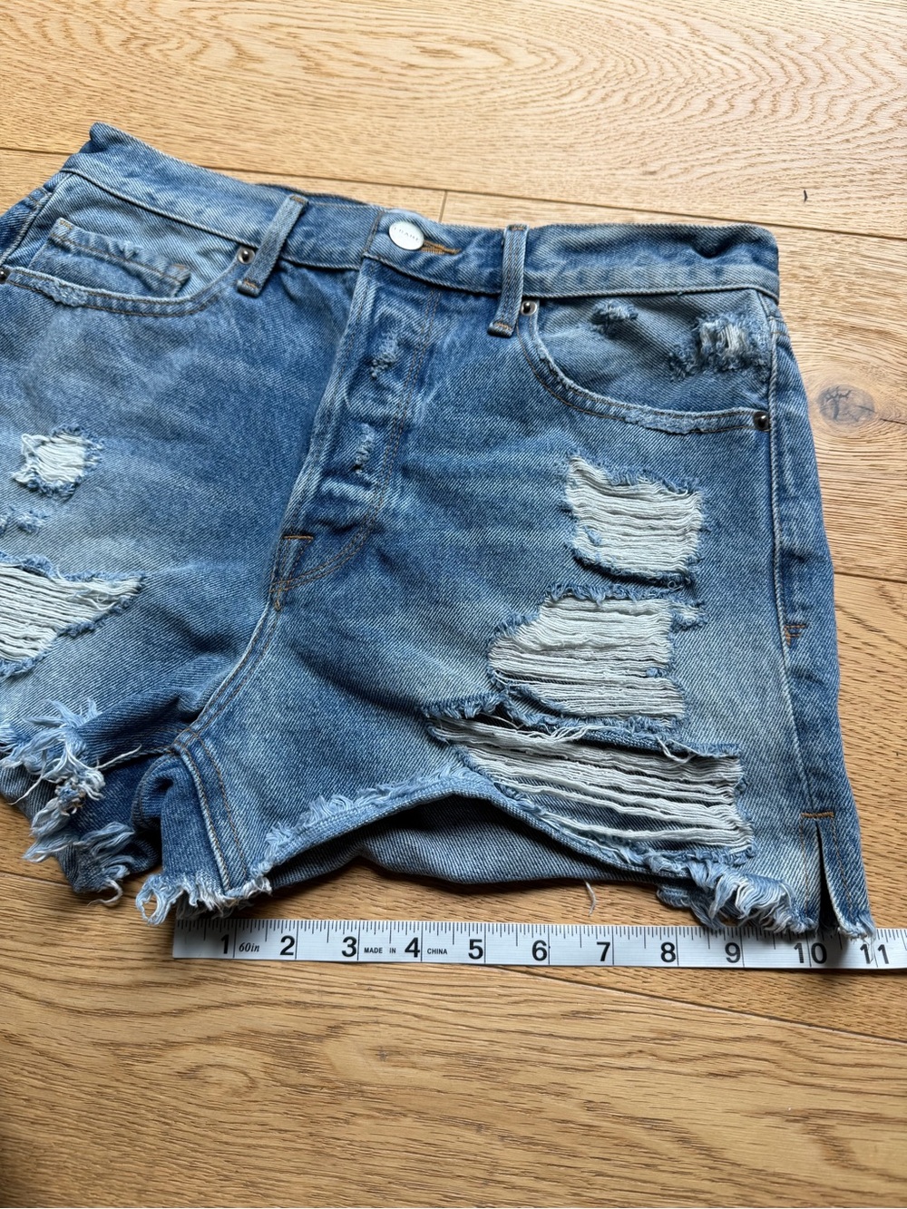 Frame Denim Le Original short Re Release Troubadour - 28 - Picture 13 of 17